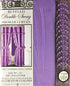 Mosaic Double Swag Fabric Shower Curtain with Ring Hooks, 2 Tie Backs - 70 x 72 in.
